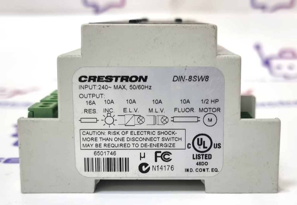CRESTRON DIN-8SW8 Lighting Control Module