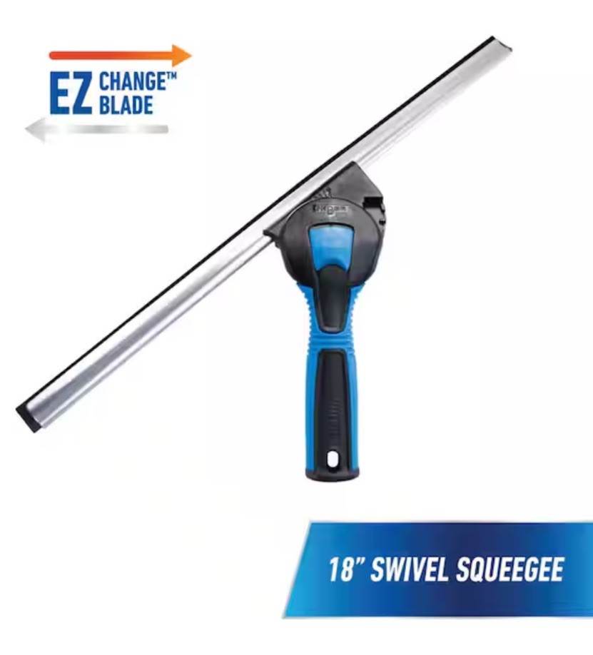 Professional Unger 18 in. Swivel Window Squeegee