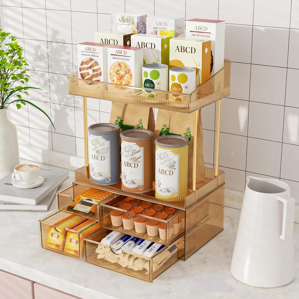 4 Drawers Makeup Organizer 4 Tier Makeup Storage Cosmetics