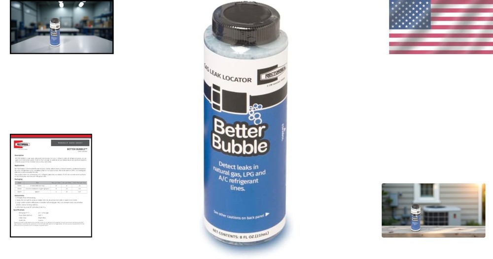Better Bubble 8 oz. Advanced Gas Leak Detector - Fast-Acting & Biodegradable