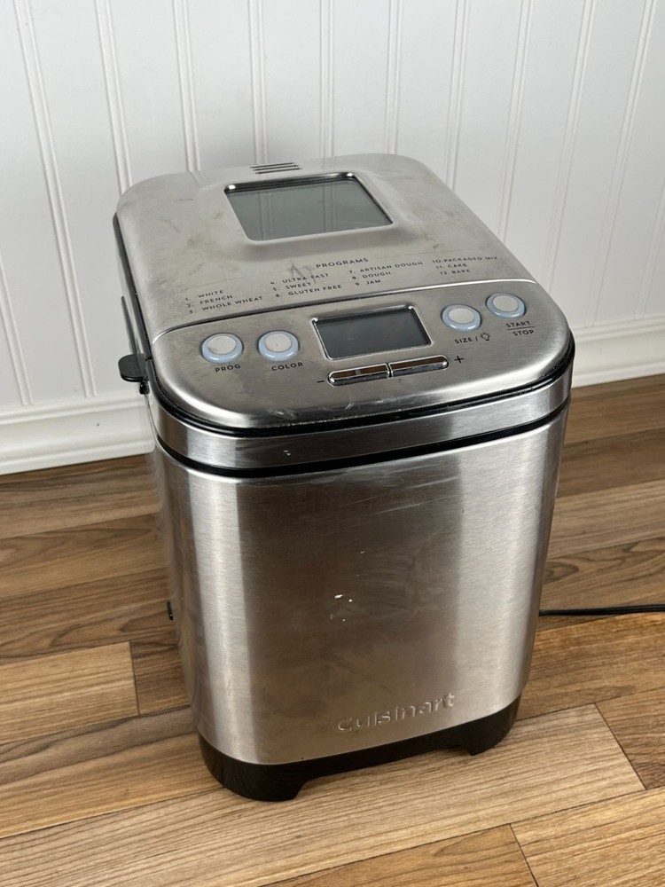 Cuisinart CBK-110 Bread Maker Compact Automatic Stainless Steel Silver - Tested