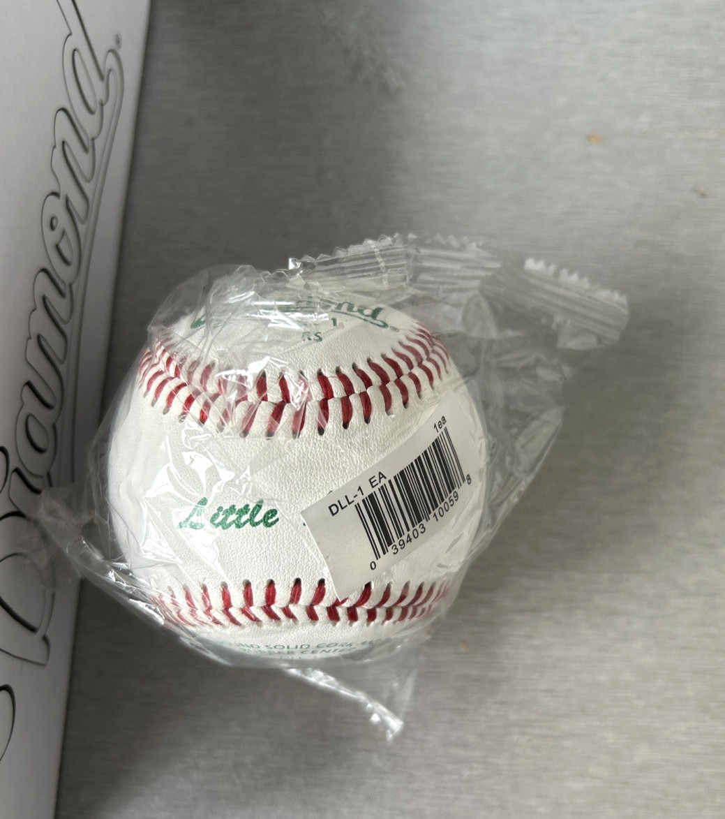 Diamond DLL-1 Little League Leather 5 Individually Wrapped Baseballs New