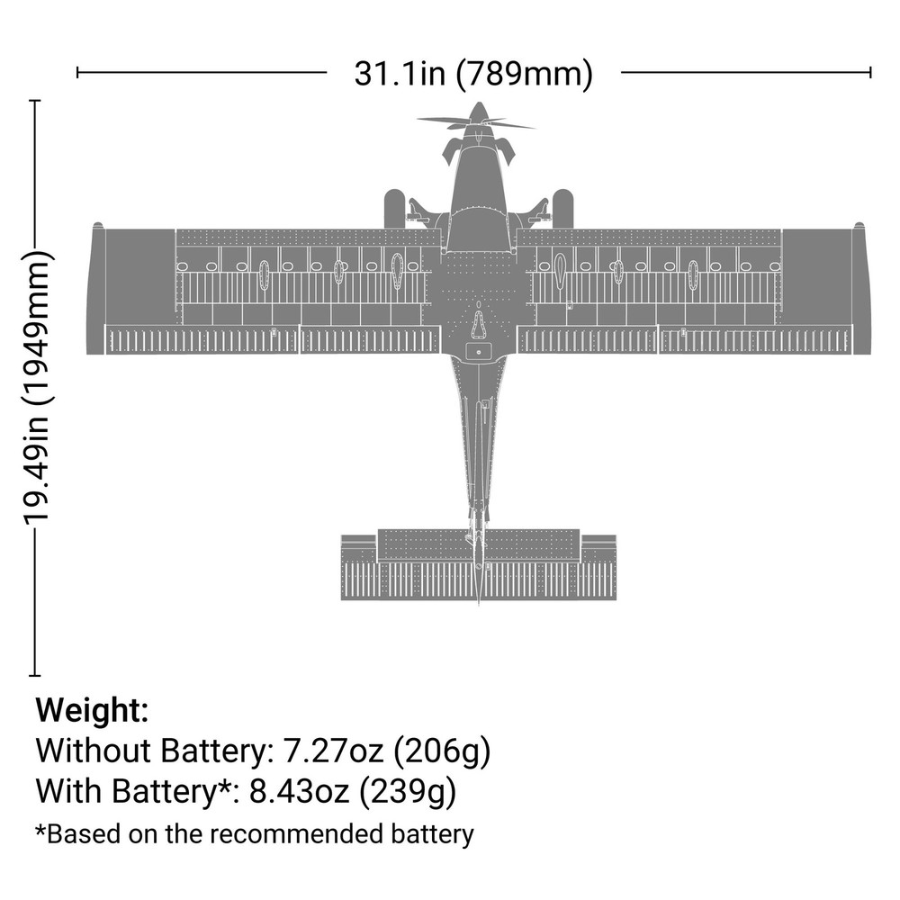 E-flite Micro DRACO 800mm BNF Basic EFL13550