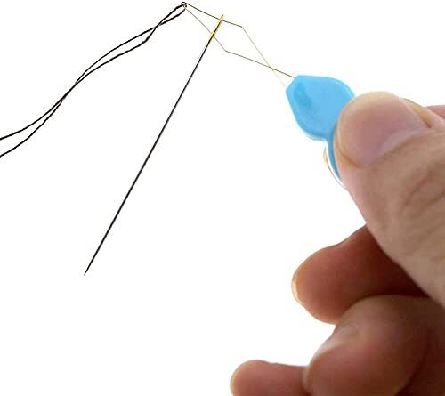 24 Pieces Gourd Shaped Plastic Needle Threaders, Plastic Wire Loop DIY Needle