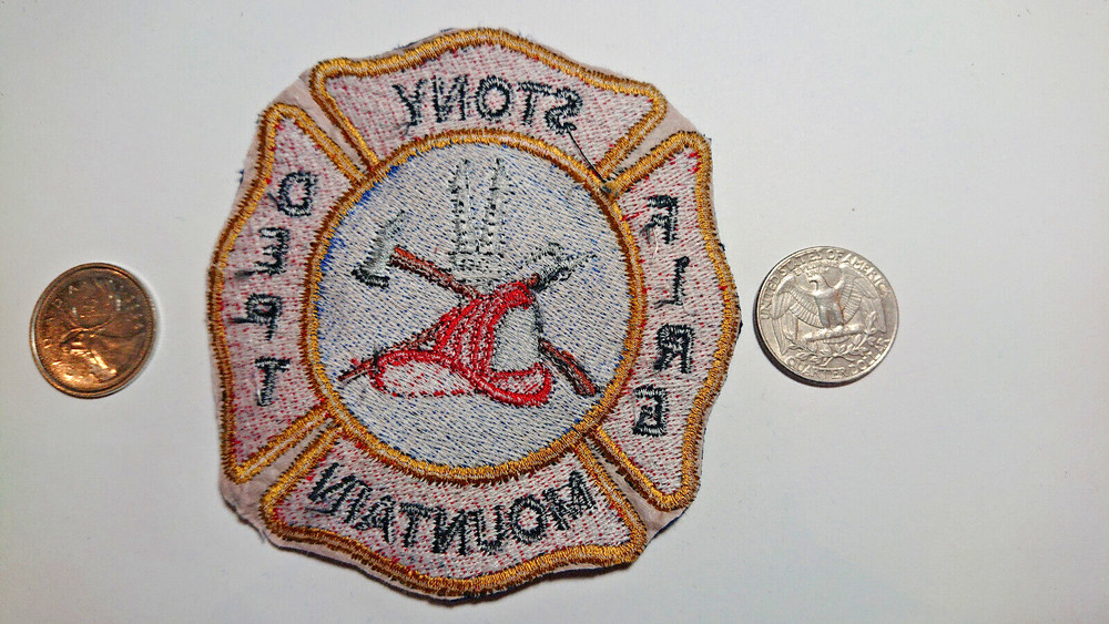 Stony Mountain Fire Department Uniform Cutoff Patch Badge Crest
