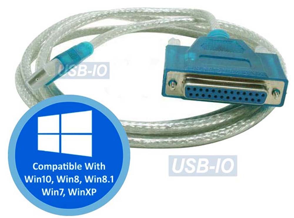 DB25 Parallel Port To USB 2.0 Adapter Cable For Printer Use Only - Plug And Play