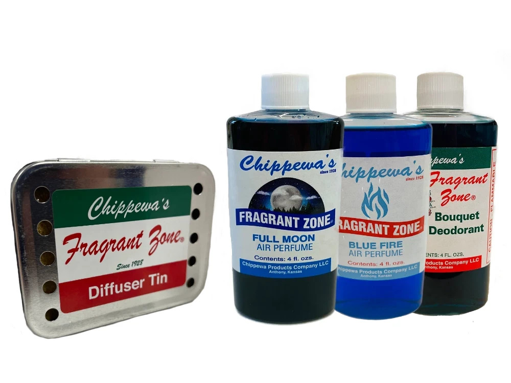 FRAGRANT ZONE Small Masculine Bundle Chippewa's Fragrant oils & Diffuser Tin