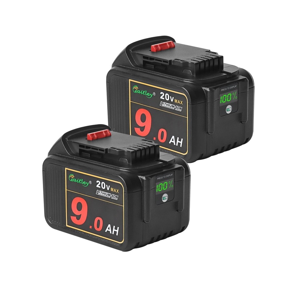 Waitley 2 Pack 20V 9.0Ah DCB209 Replacement Battery Compatible with DCB200 20...