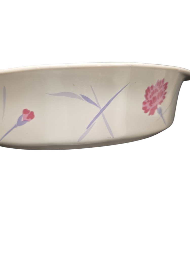 Studio Nova Pink Carnations 12" Oval Baker Bake n' Serve