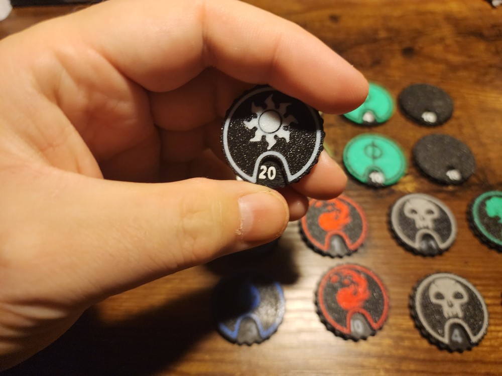 Magic the Gathering Simple Spinning Counters and Tokens