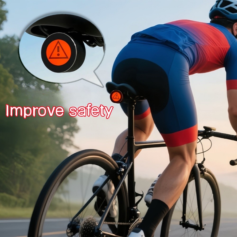 LED Bicycle Bike Devil's Eye Dynamic Lights Tail light USB Recharge Programmable