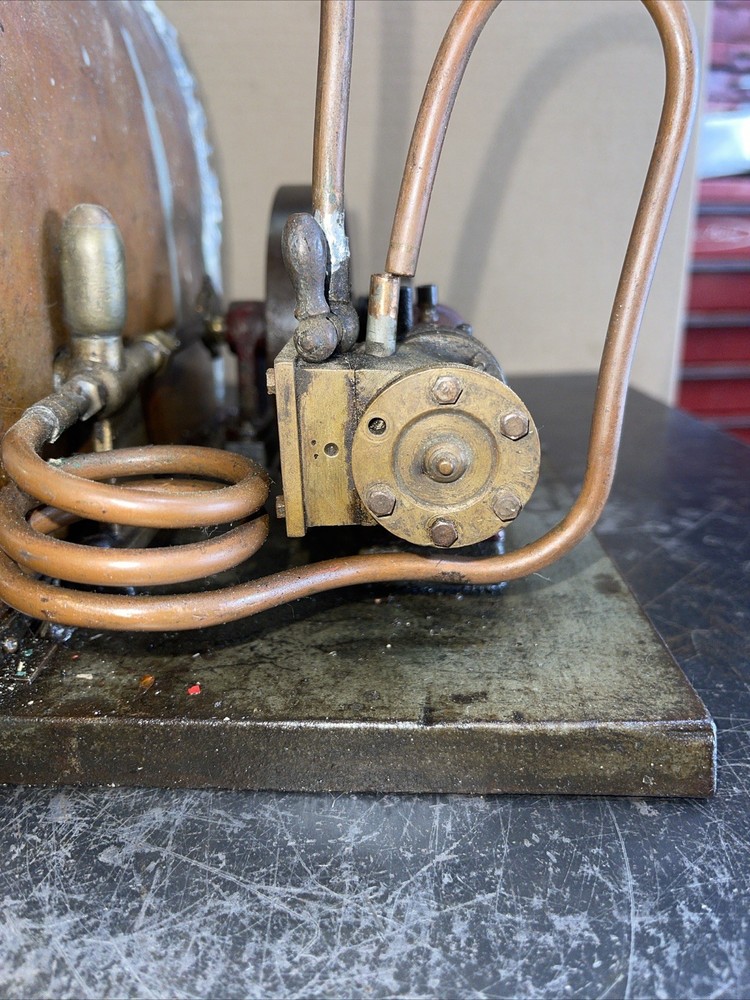 Early Antique Steam Engine Model Orginal Hit Miss