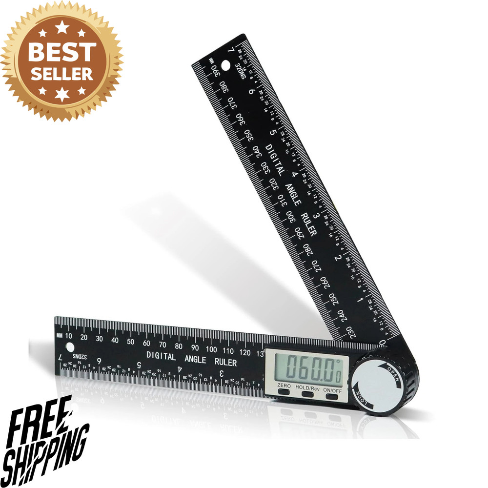 Third Generation Protractor Angle Finder, Digital Angle Ruler with 7Inch/200Mm,