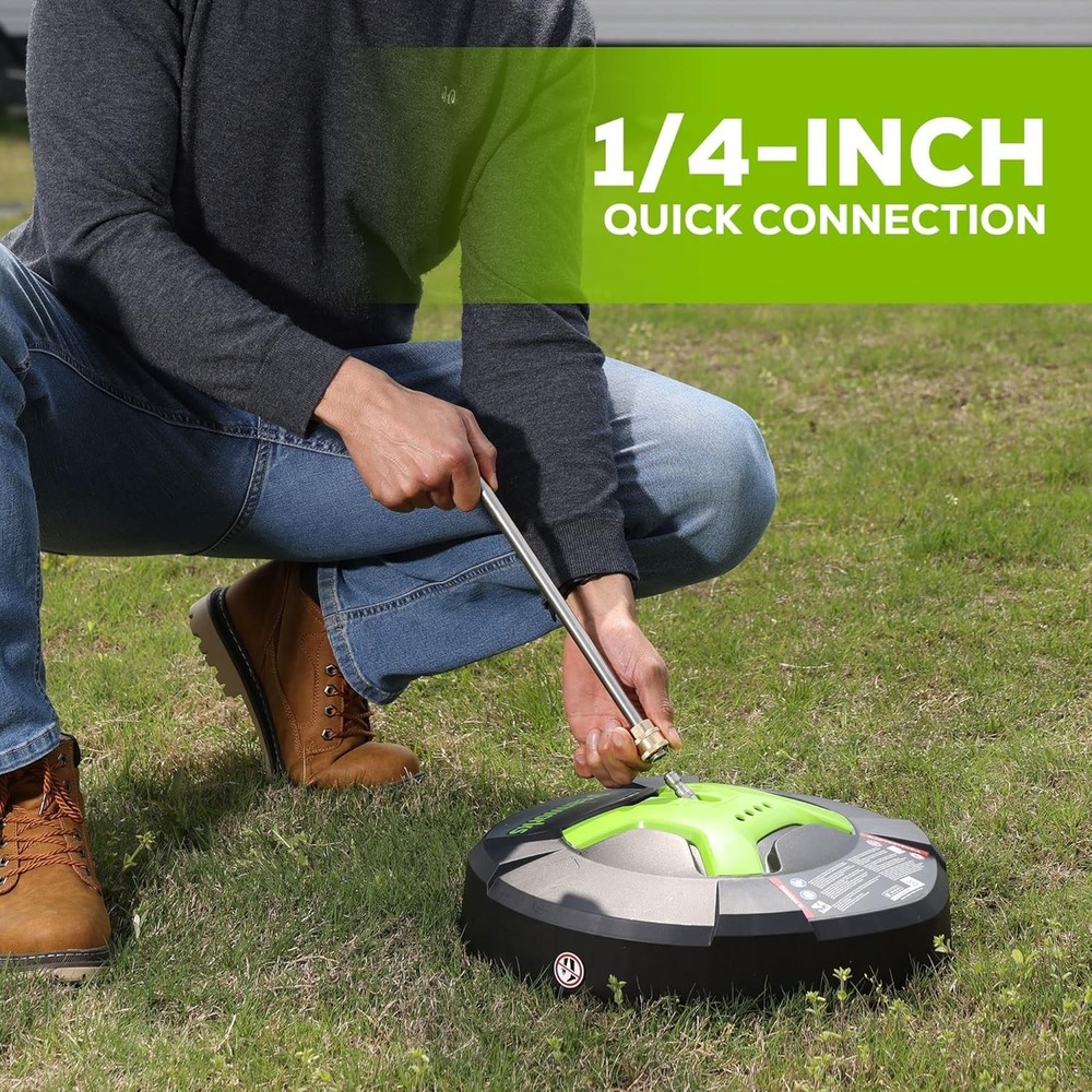Versatile 15" Surface Cleaner - High Pressure Cleaning for Decks & Sidewalks