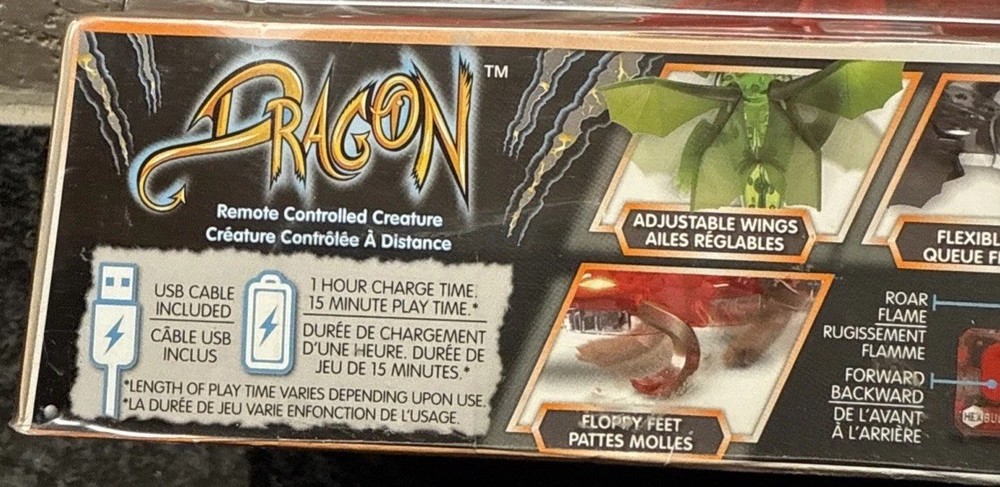 NEW FACTORY SEALED Hexbug Micro Robotic Creatures Dragon Red REMOTE CONTROL