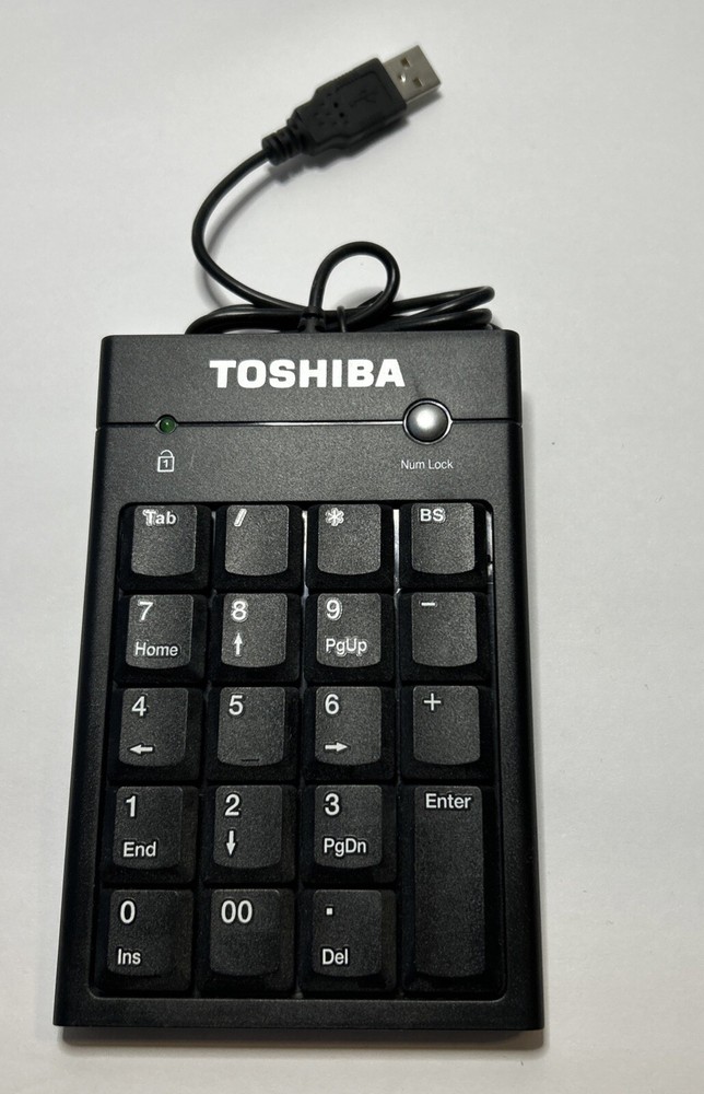 Toshiba PA3828U-1ETB USB Number Numeric KeyPad - Untested