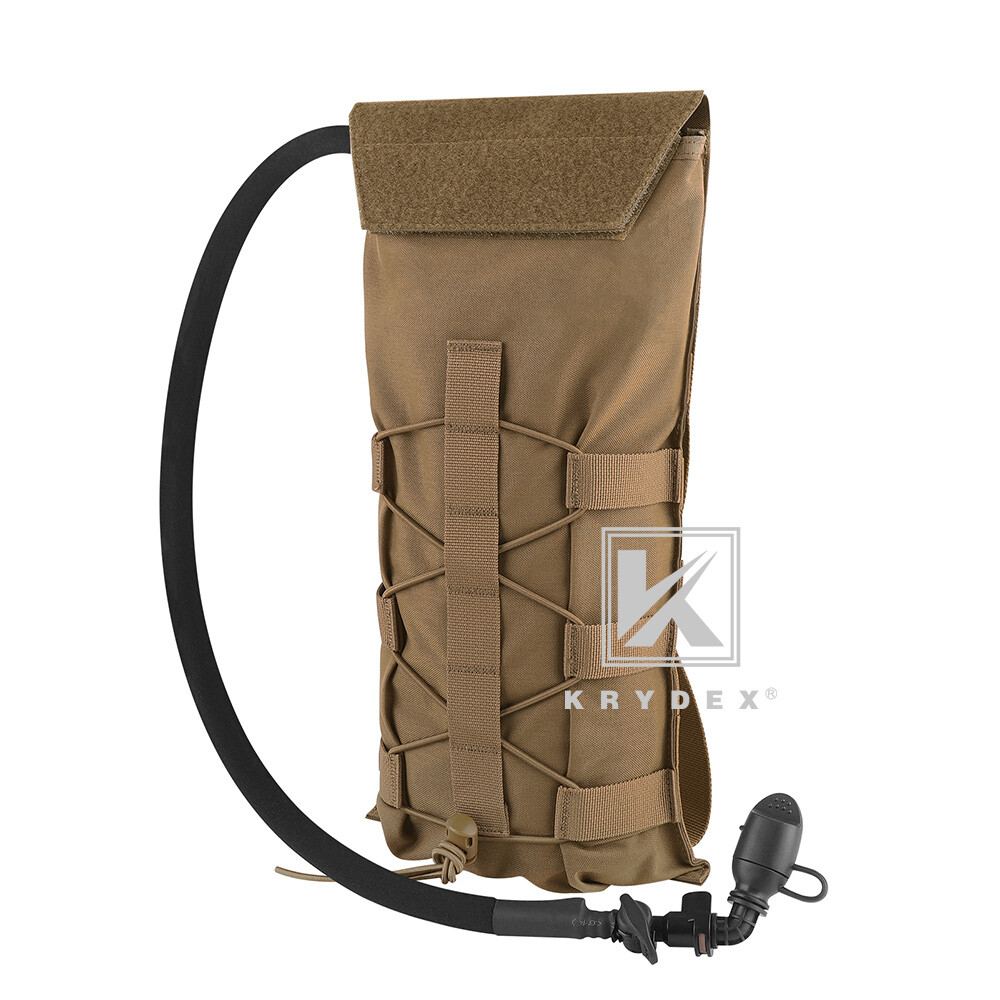 KRYDEX Tactical Hydration Carrier Pack MOLLE Pack Modular 3L Water Bladder Coyot