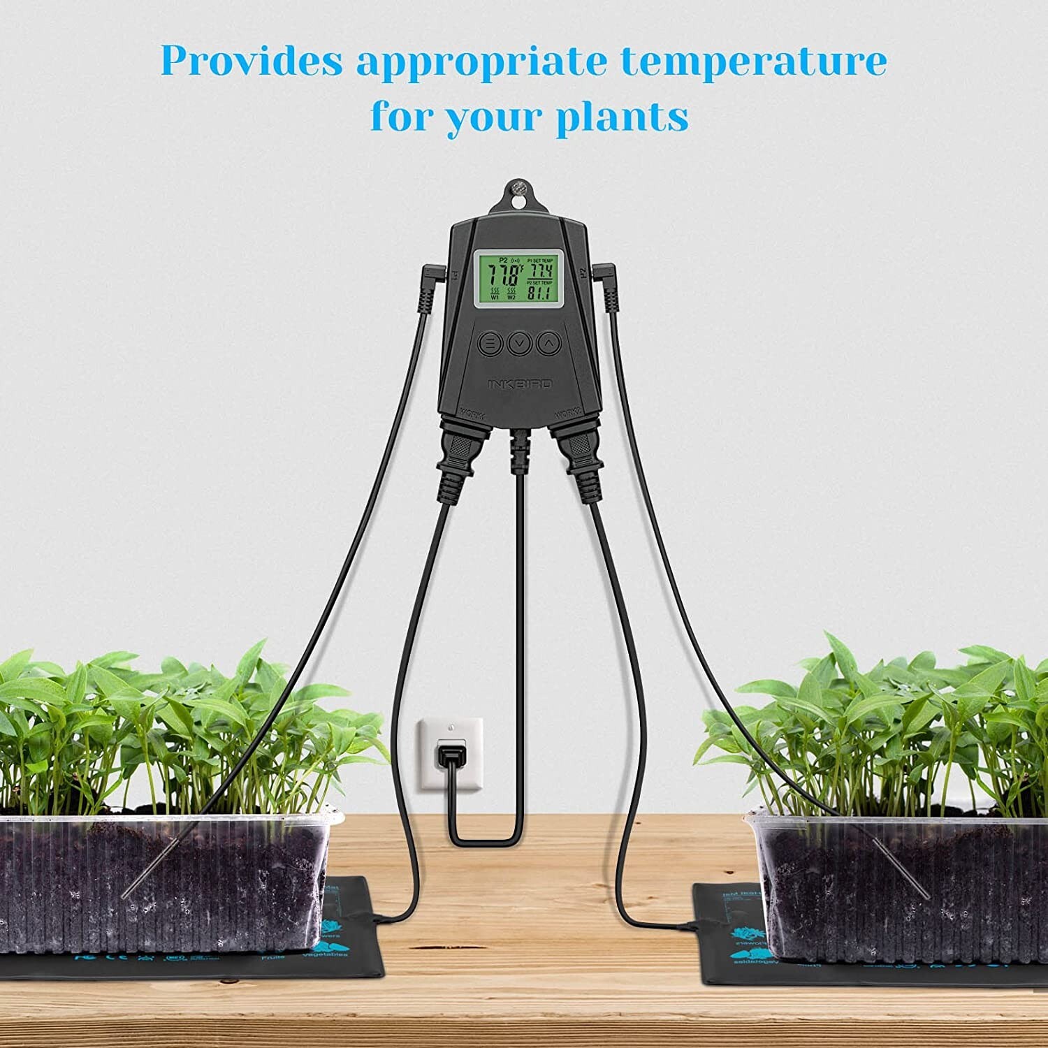 WiFi Reptile Thermostat Controller Heat Mat Temperature Control Seed Germination