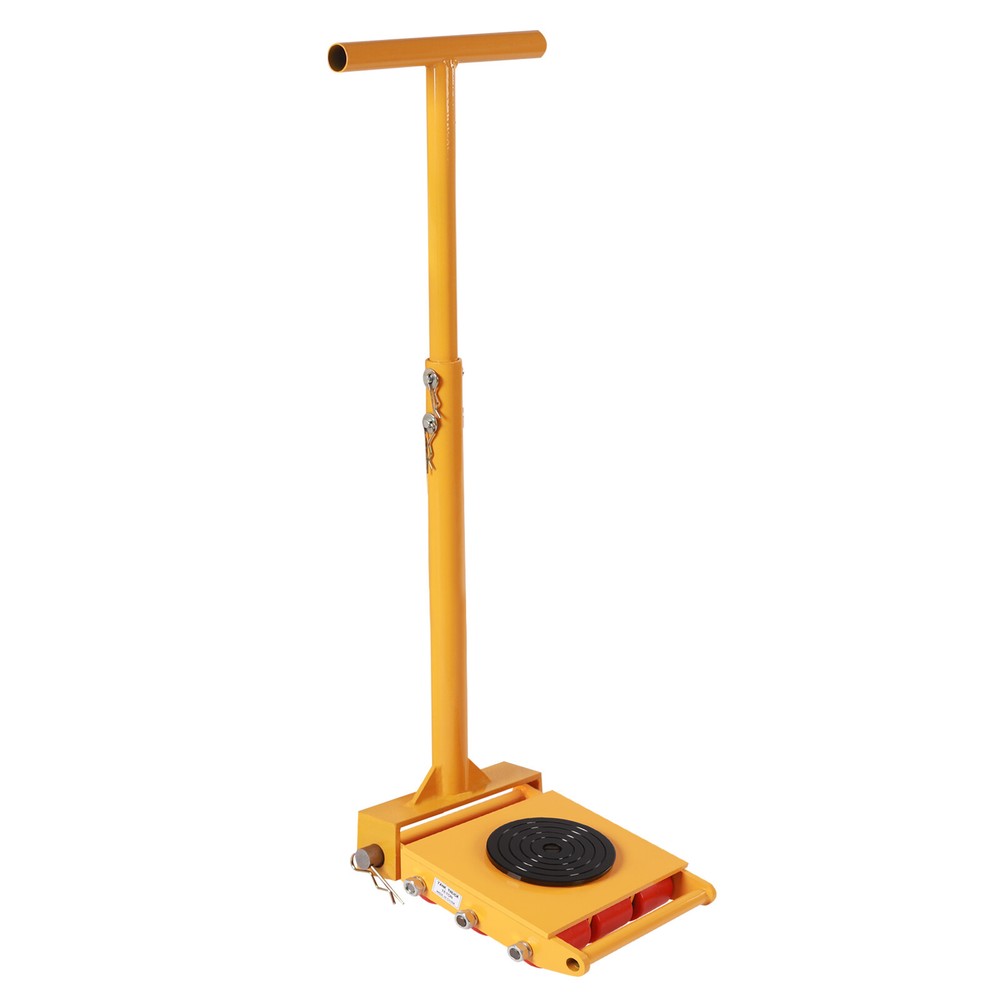 15T Dolly Skate Machine 9 Rollers Machinery Movers Cap 360° Rotation with Handle