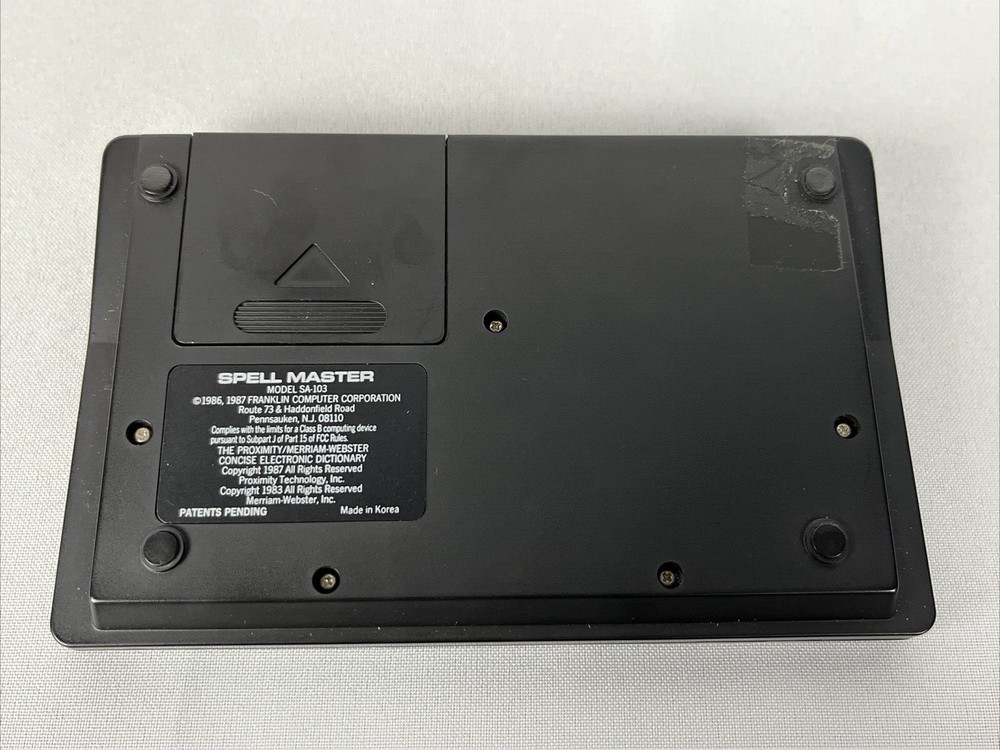 Franklin Computer Spell Master Model SA-103 Electronic Speller - Tested & Works