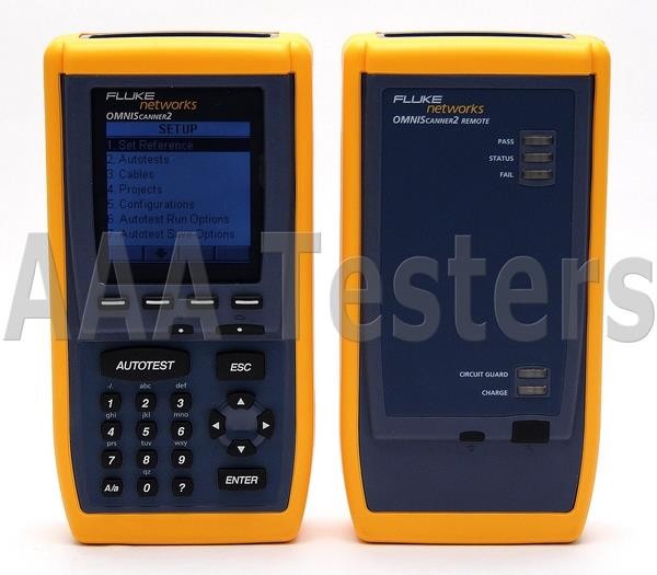 Fluke Networks OMNIScanner 2 Cat5 Cat5e Cat6 Certifier Tester Cable Analyzer