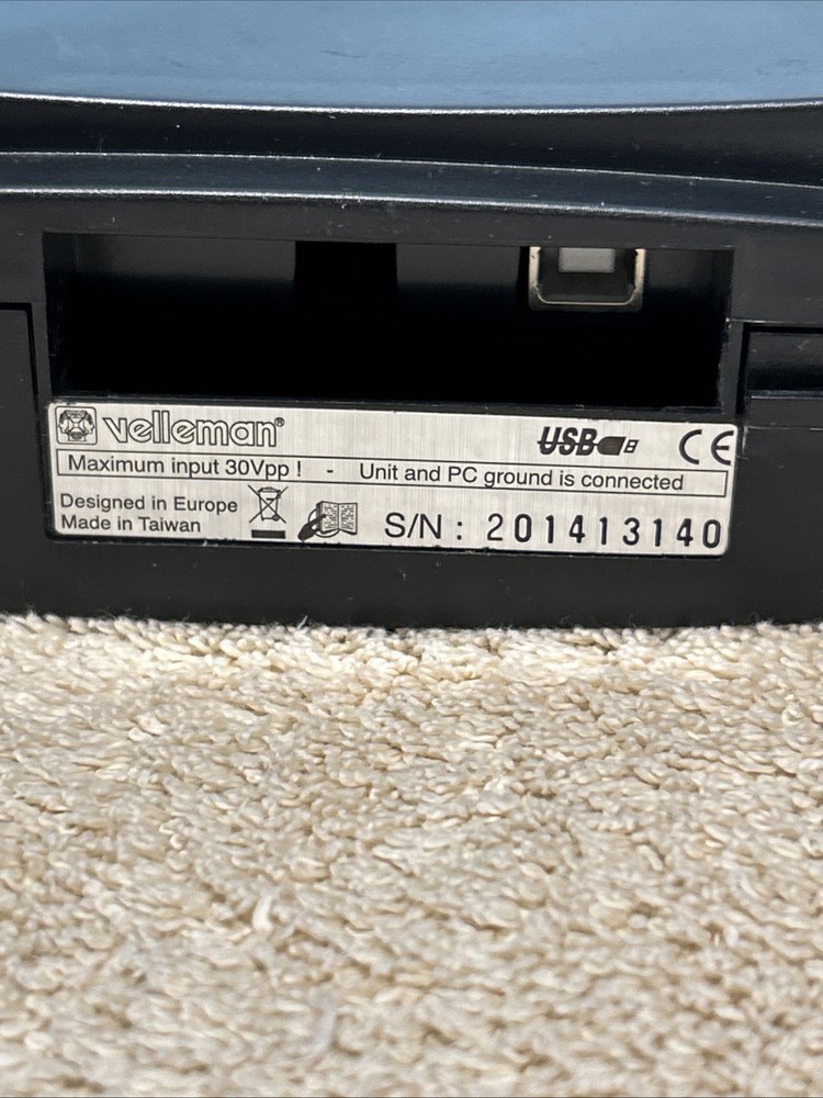 Velleman PCSGU250 USB-Based PC Oscilloscope & Function Generator