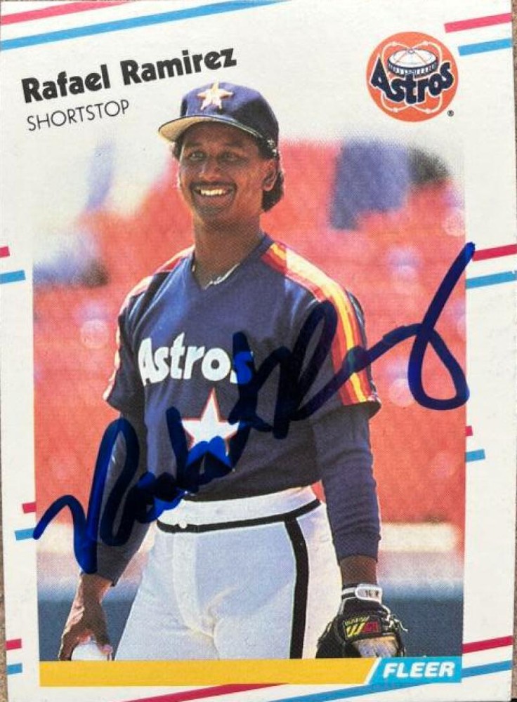 Rafael Ramirez Autographed 1988 Fleer Update #U-91