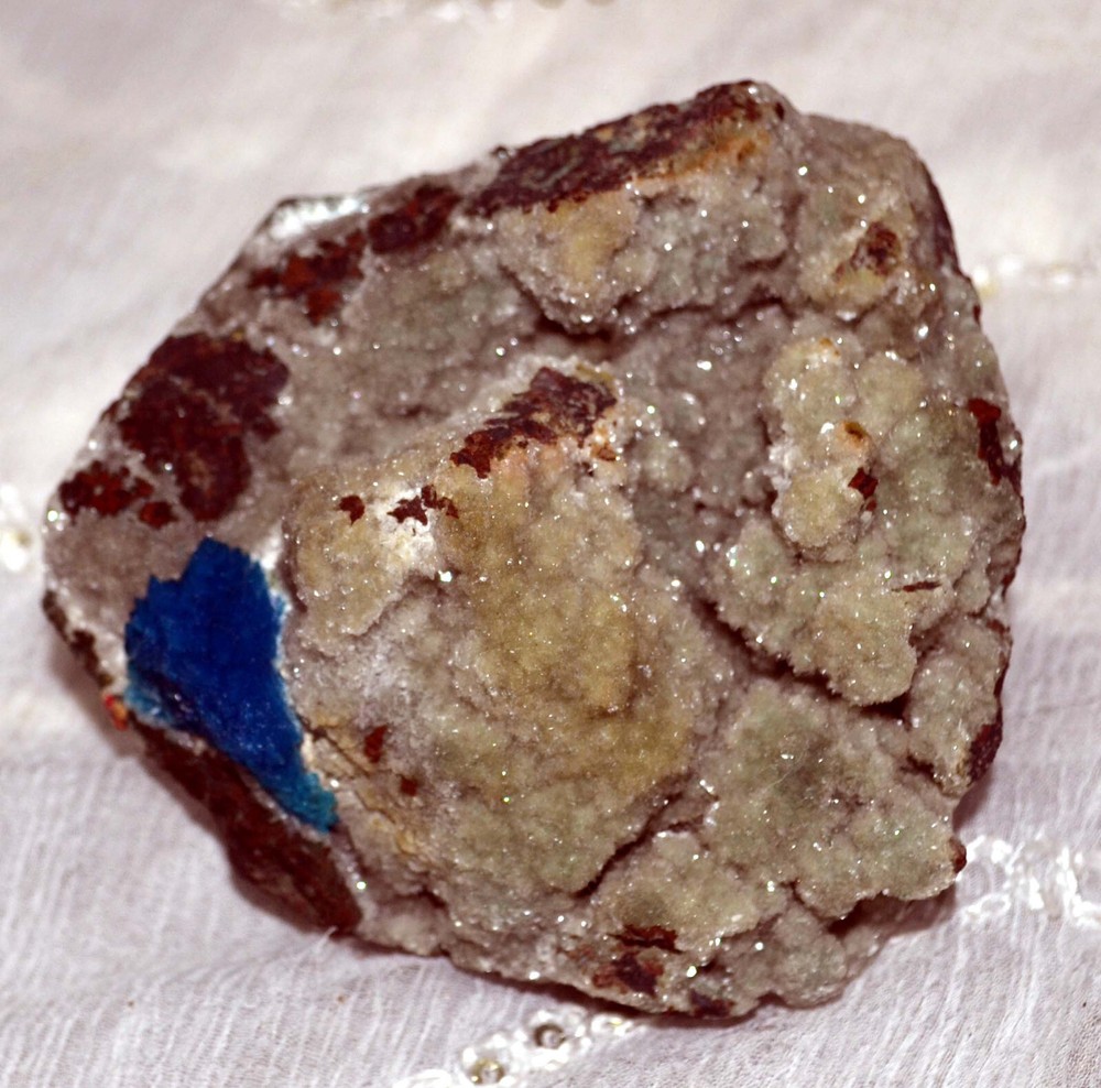 Cavansite Crystal On Micro Stilbite BaseI-25