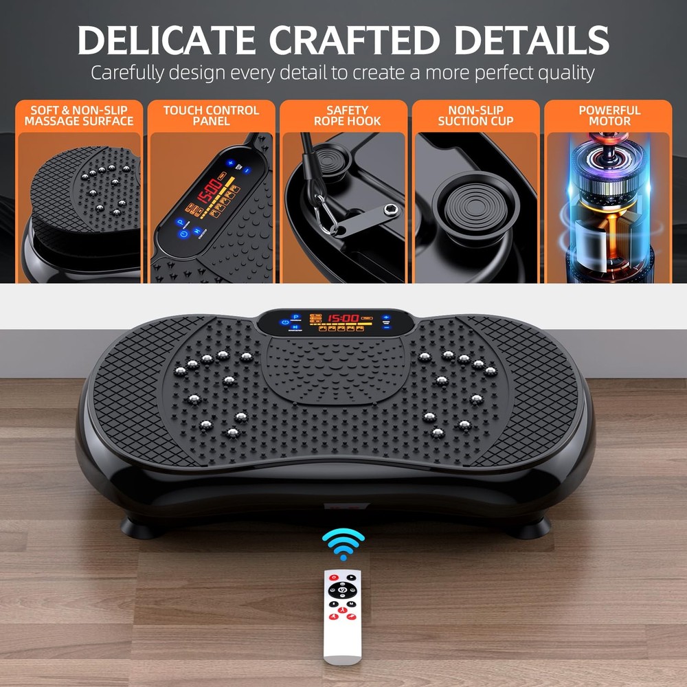 Vibration Plate Exercise Machine, Lymphatic Drainage Machine for Weight Loss,...