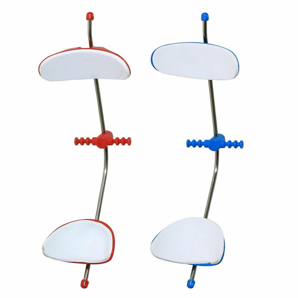 2x Dental Orthodontic Forward Reverse Pull Headgear Facemask Adjustable Red Blue