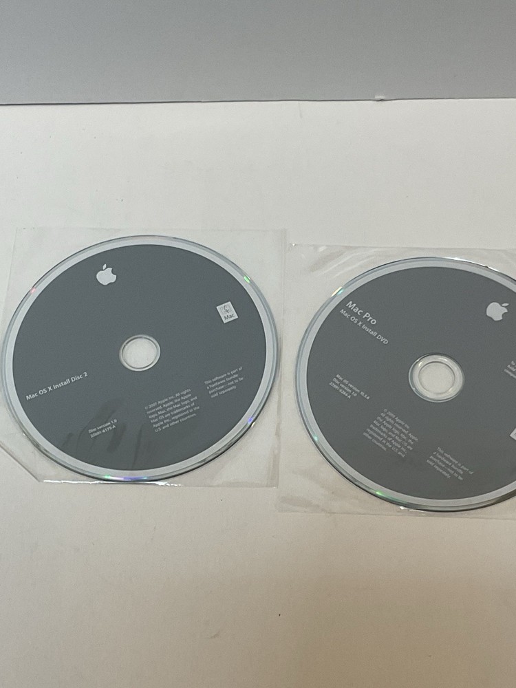 Mac Pro OS X Install Disc 1 & 2 Version 10.5.6 2008 OEM