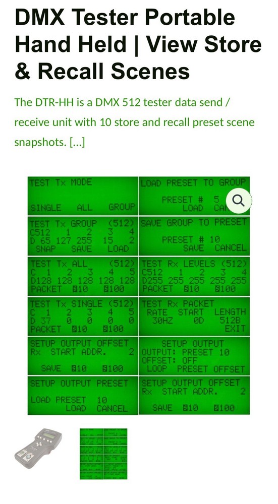 DLA DMX512 Analyzer from ELM Video Technology, Inc