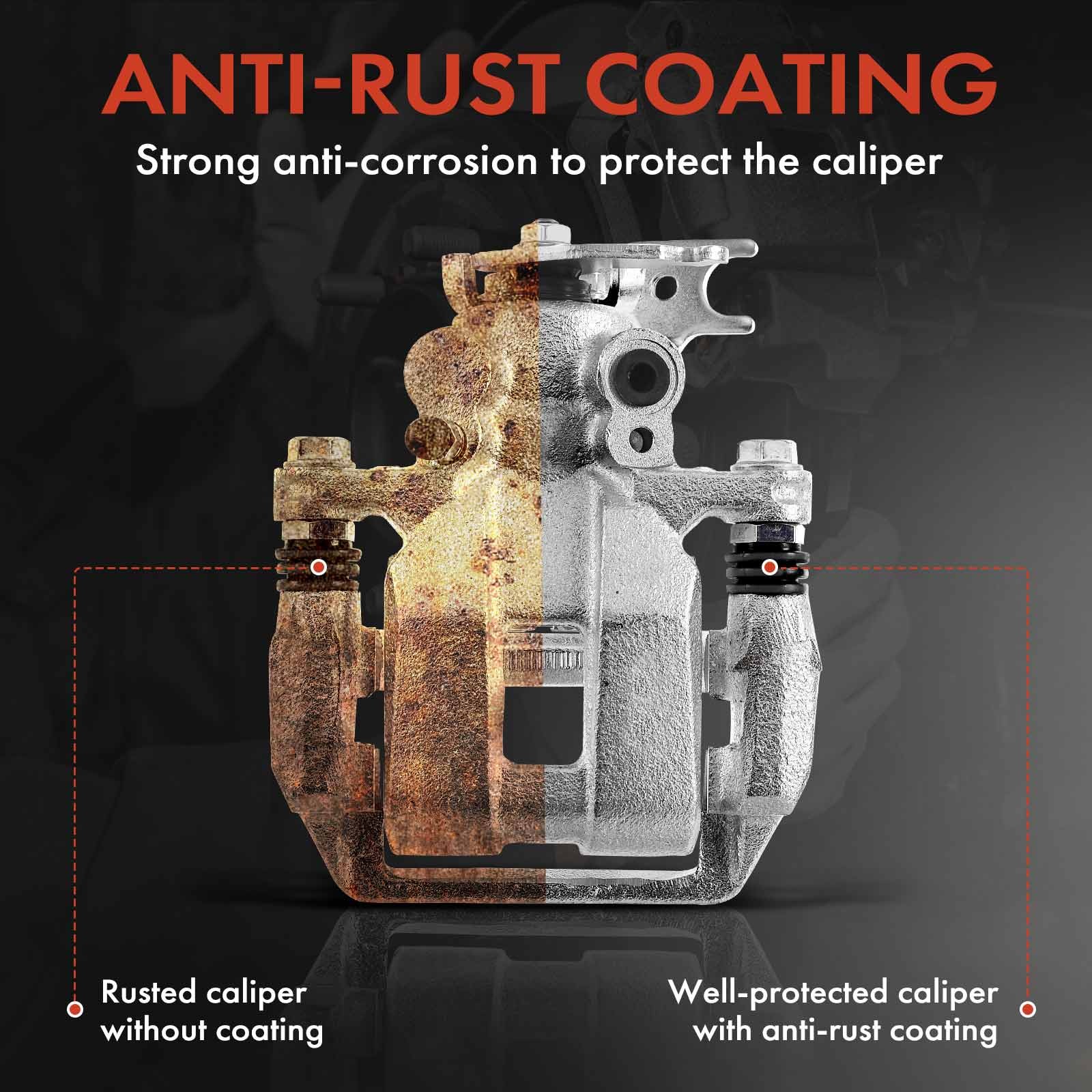 Pair Rear Side Brake Calipers for Nissan Sentra 2020 2021 2022 2023 2024 2025