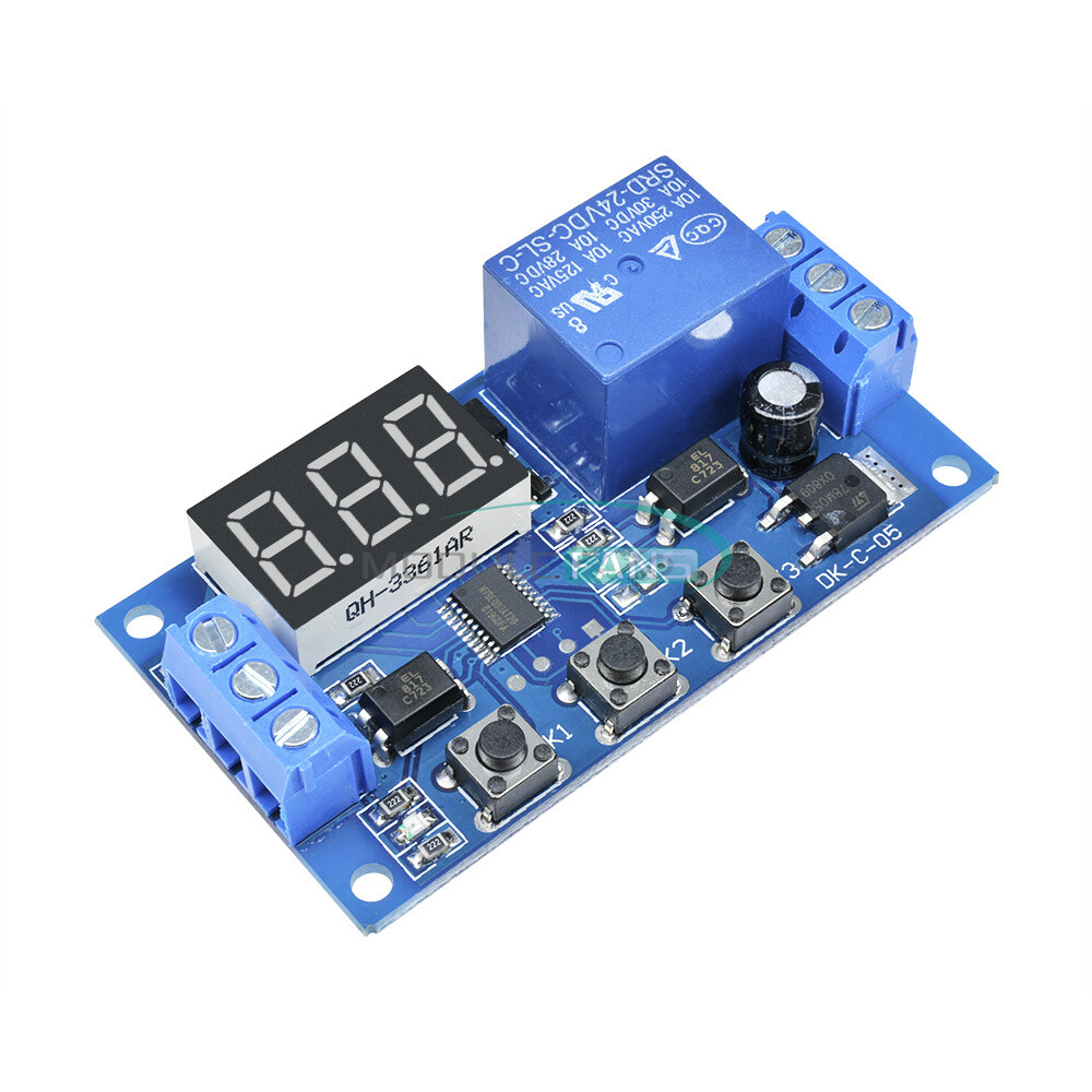 24V Digital LED Trigger Delay Time Cycle Timer Control Switch Relay Module