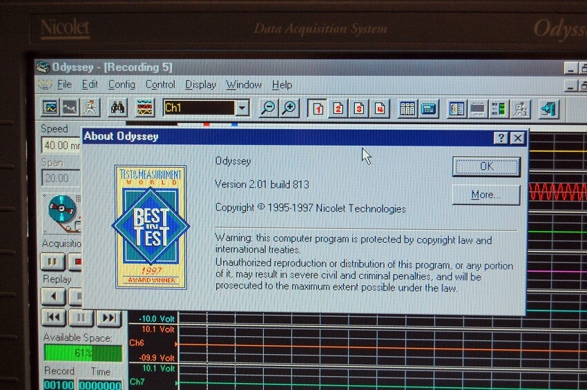 NICOLET ODYSSEY DATA ACQUISITION SYSTEM