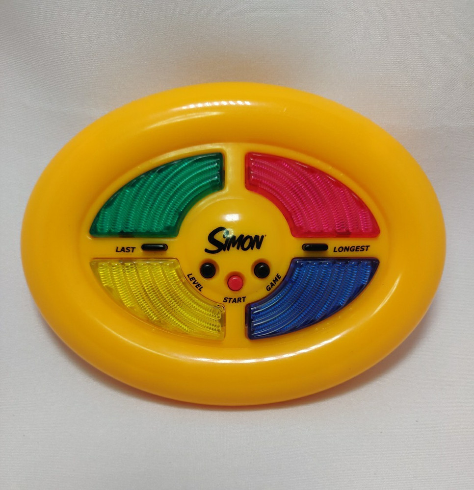 Simon Electronic Mini Handheld Travel Pocket Game Hasbro 2002 Tested & Working