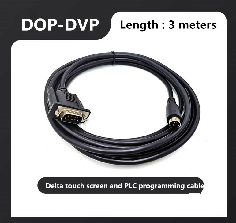 For Delta touch screen and PLC connection line DOP-DVP programming cable 3-meter