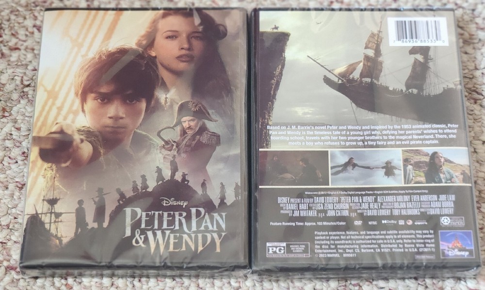 Peter Pan & Wendy (2023) New, Sealed, DVD
