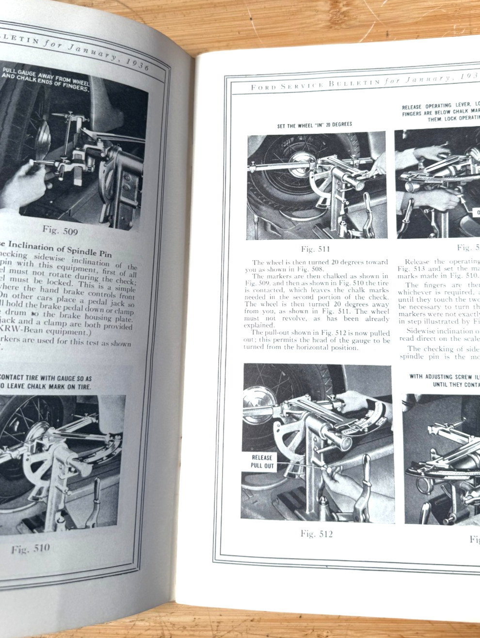 Vintage Ford Service Bulletin Complete for Ford V8 Cars of 1936