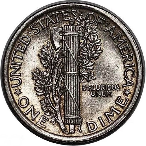 1916 Mercury Dime Full Split Bands Razor Sharp Strike First Year Minted #279