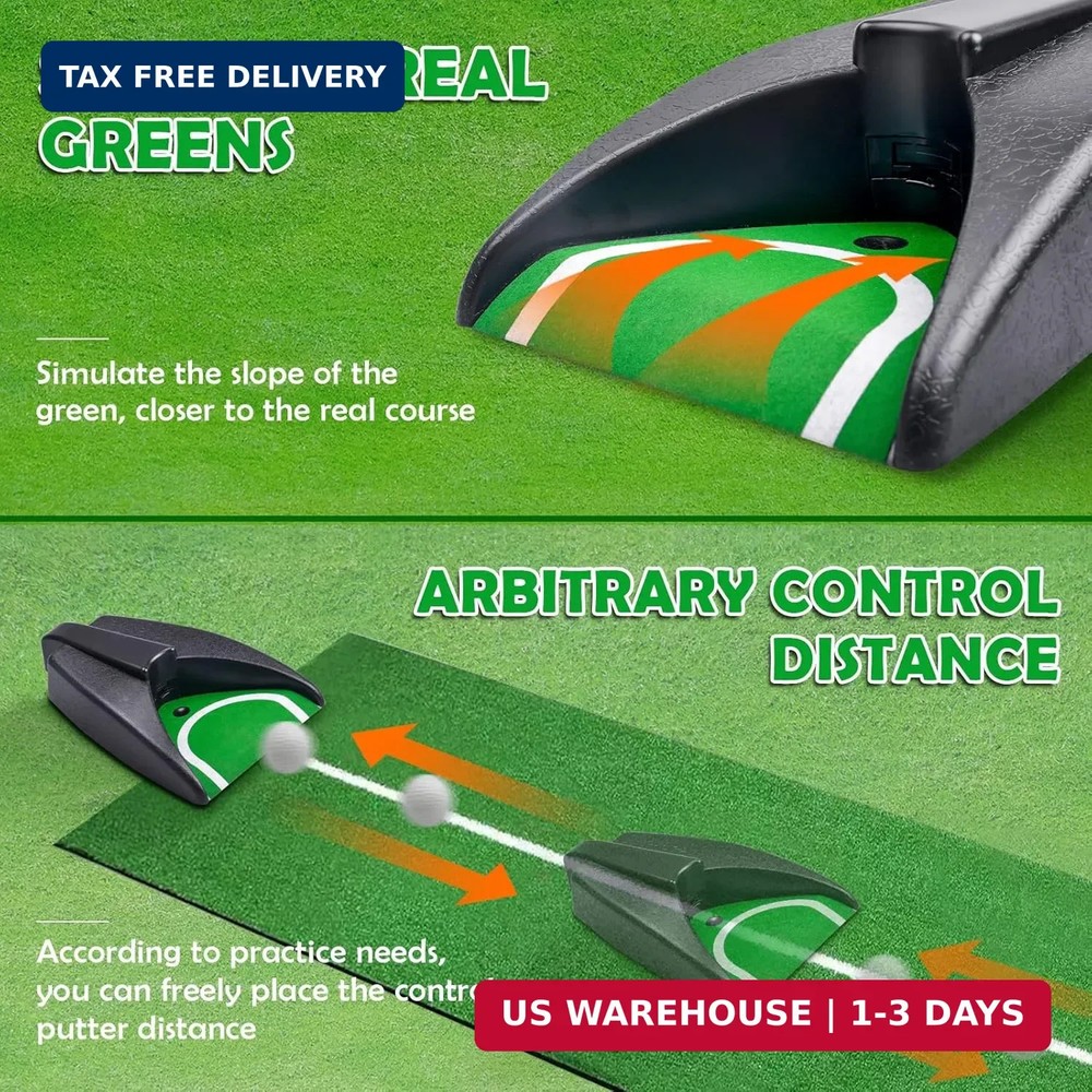 Automatic Putting Machine - Auto Returning Golf Cup Training Aid for Indoor/Outd