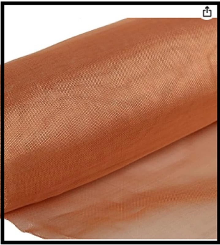 99.9% Pure Copper Wire 40 Mesh- 12.5" x 38" Dense Filter Screen Mesh