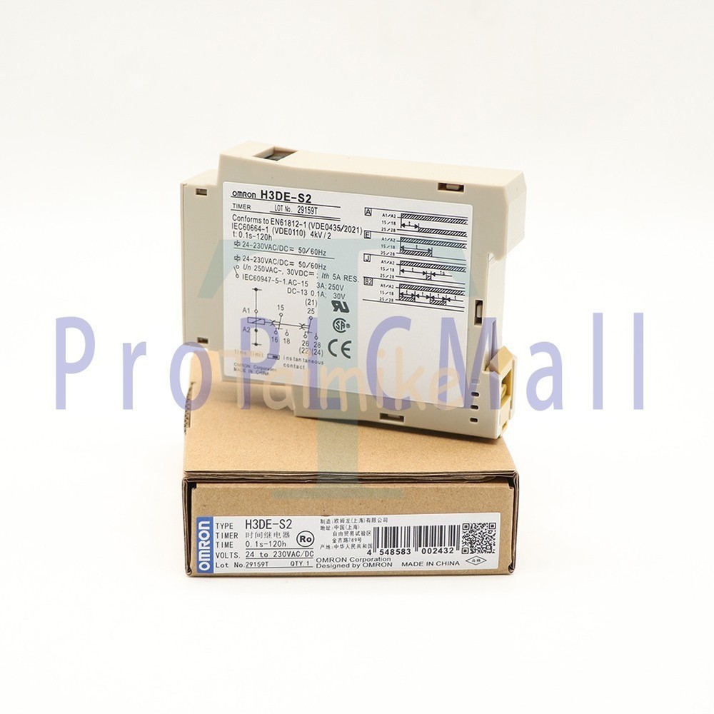 New In Box OMRON H3DE-S2 Time Relay Timer~