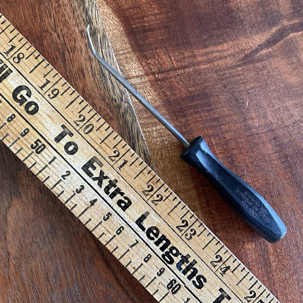 Snap On Mini Hook Pick Tool W/Black Screwdriver Handle 3ASH45A