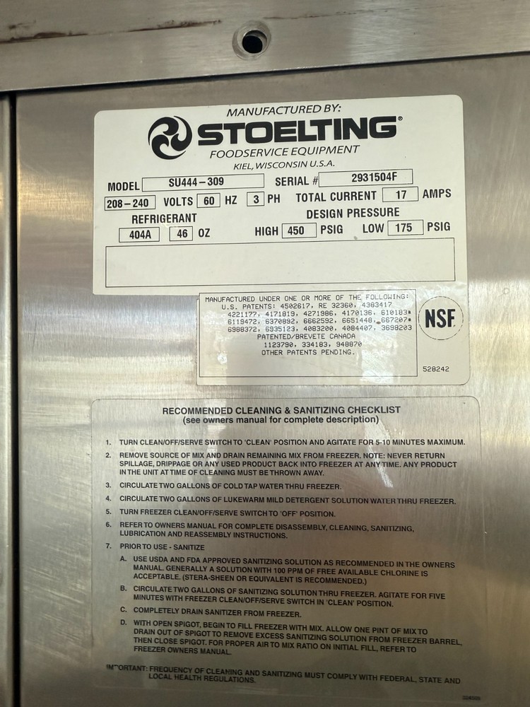 Stoelting Ice Cream Machine