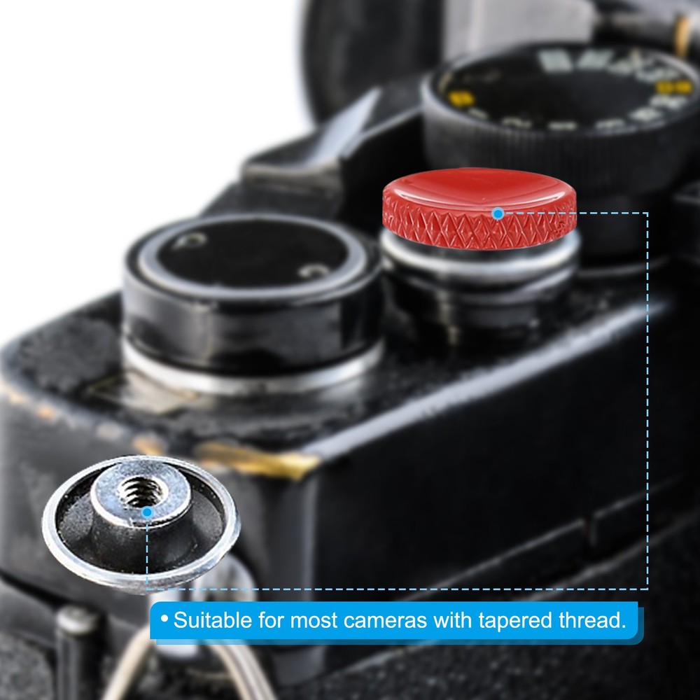 3PC Camera Shutter Button Pure Copper Soft Release Button Red Matte Golden Black