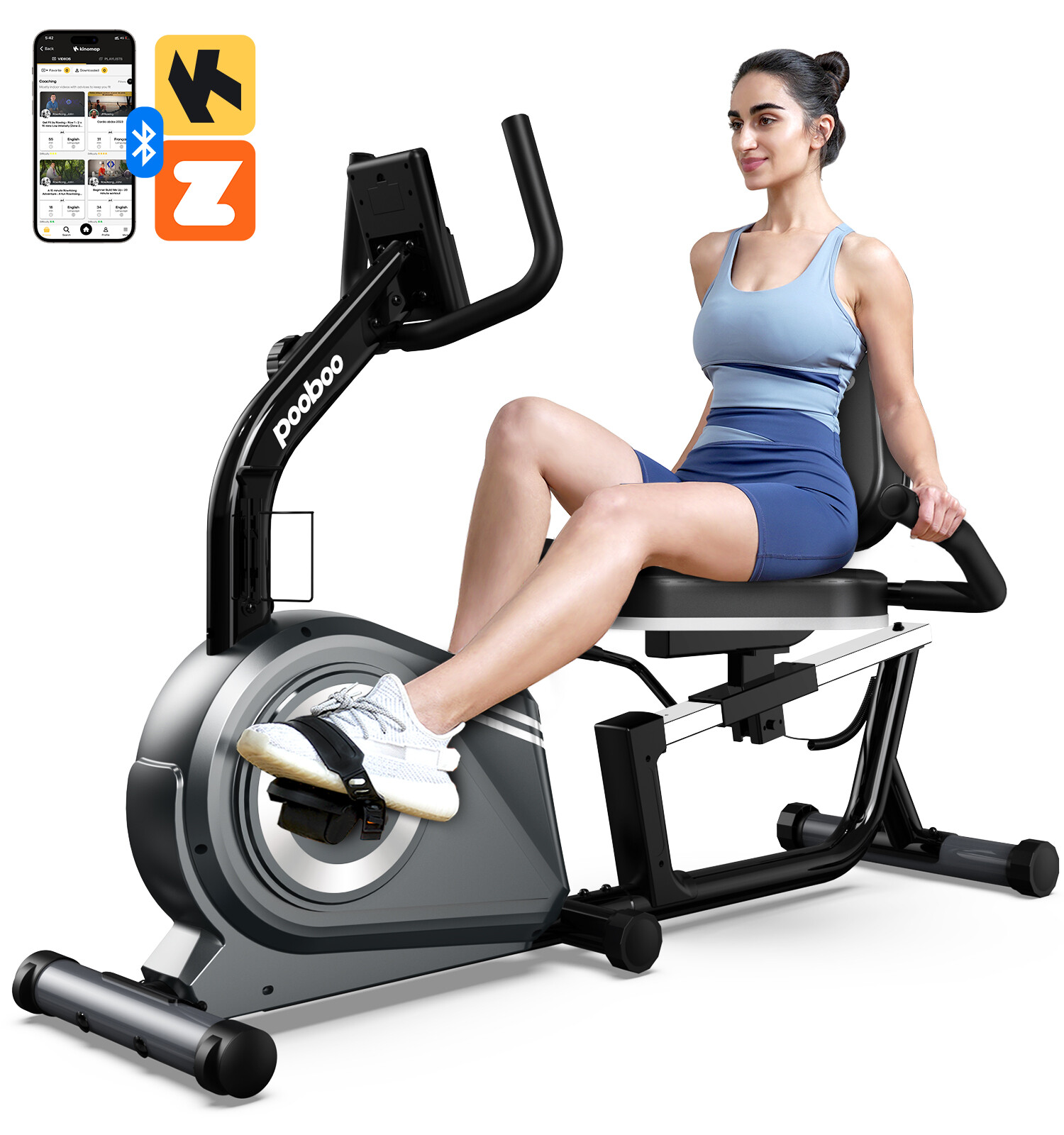 Indoor Stationary Bike Recumbent Exercise Bike Cycling Fitness Bike Workout Bike
