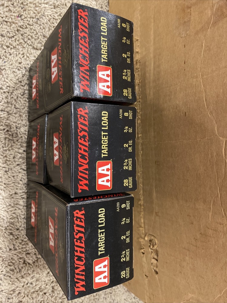 Winchester AA Shotgun Shell Boxes 28 (6) Total Empty Boxes