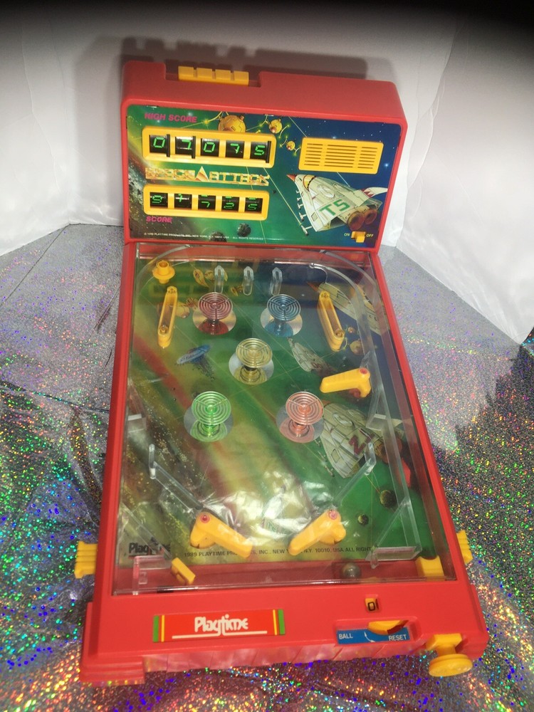 Space Attack 1989 Playtime Products Tabletop Pinball Machine