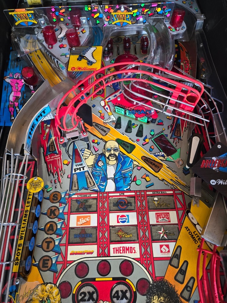 Refurbished Rollergames Pinball Machine (Williams) 1990